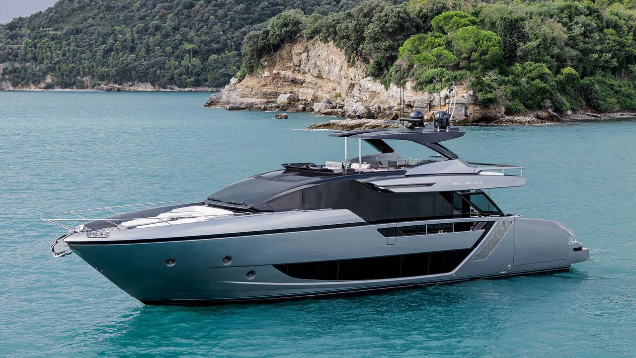 Riva 82 yacht on the water in Dubai